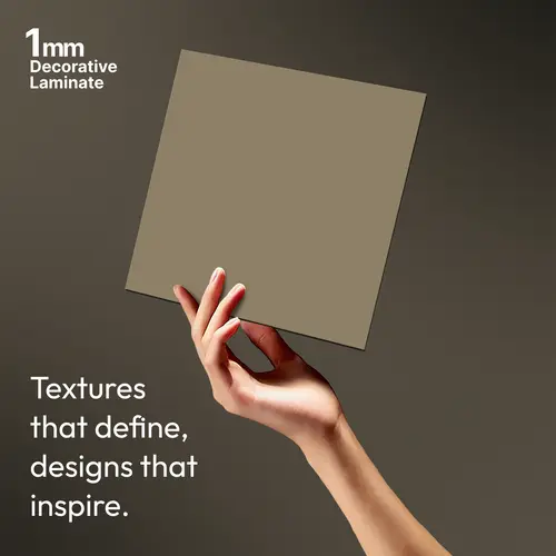 Solid Colors Look LM 19227 Caramel 8 ft x 4 ft Matte Finish Decorative Laminate - 1 mm | Suitable for Living Room, Kitchen, Office