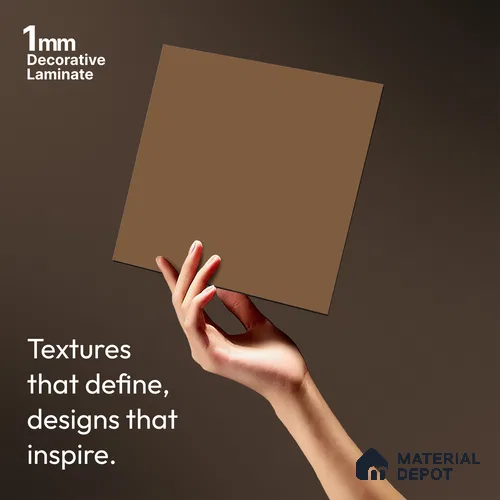 Solid Colors Look LM 19239 Coral 8 ft x 4 ft Matte Finish Decorative Laminate - 1 mm | Suitable for Living Room, Kitchen, Office