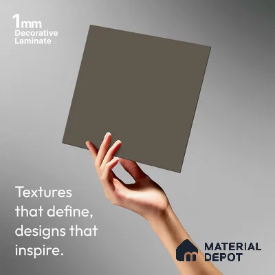 Solid Colors Look LM 19241 Coffee Foam 8 ft x 4 ft Matte Finish Decorative Laminate - 1 mm | Suitable for Living Room, Kitchen, Office