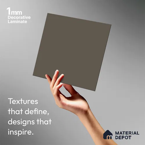 Solid Colors Look LM 19241 Coffee Foam 8 ft x 4 ft Matte Finish Decorative Laminate - 1 mm | Suitable for Living Room, Kitchen, Office