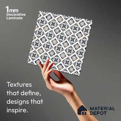 Digital Look LM 19275 Foulard 8 ft x 4 ft Texture Finish Decorative Laminate - 1 mm | Suitable for TV Unit, Wardrobe, Kitchen Cabinets