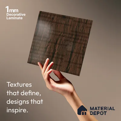 Abstract Look LM 19325 Tropical Wood 8 ft x 4 ft Texture Finish Decorative Laminate - 1 mm | Suitable for TV Unit, Wardrobe, Kitchen Cabinets