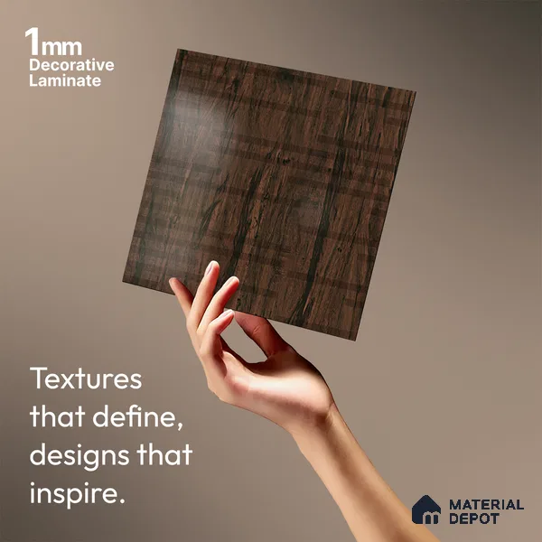 Abstract Look LM 19325 Tropical Wood 8 ft x 4 ft Texture Finish Decorative Laminate - 1 mm | Suitable for TV Unit, Wardrobe, Kitchen Cabinets