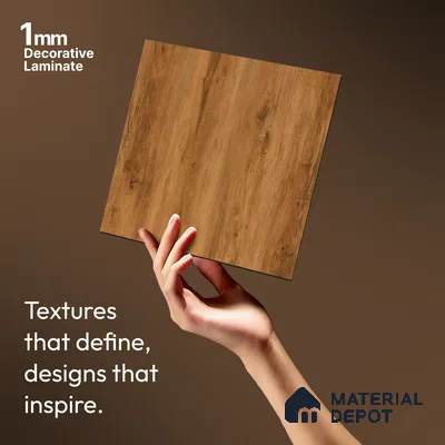 Wooden Look LM 19339 Canadian Pear 8 ft x 4 ft Texture Finish Decorative Laminate - 1 mm | Suitable for TV Unit, Wardrobe, Kitchen Cabinets