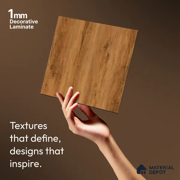 Wooden Look LM 19339 Canadian Pear 8 ft x 4 ft Texture Finish Decorative Laminate - 1 mm | Suitable for TV Unit, Wardrobe, Kitchen Cabinets