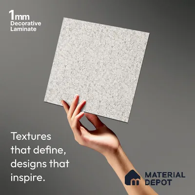 Stone Look LM 19344 Painted Concrete 8 ft x 4 ft Texture Finish Decorative Laminate - 1 mm | Suitable for TV Unit, Wardrobe, Kitchen Cabinets