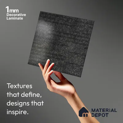 Stone Look LM 19368 Asphalt Concrete 8 ft x 4 ft Texture Finish Decorative Laminate - 1 mm | Suitable for TV Unit, Wardrobe, Kitchen Cabinets