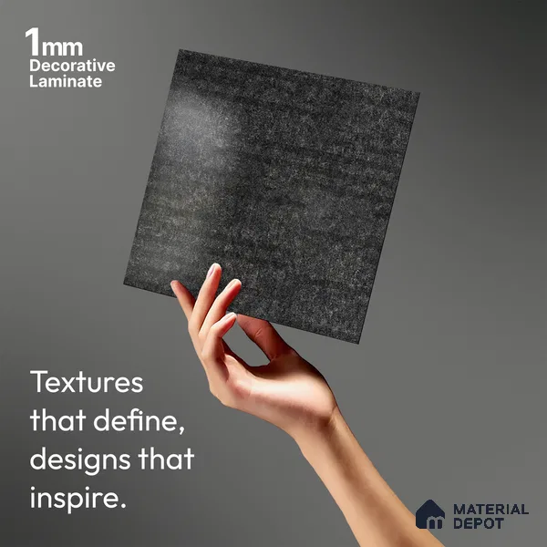 Stone Look LM 19368 Asphalt Concrete 8 ft x 4 ft Texture Finish Decorative Laminate - 1 mm | Suitable for TV Unit, Wardrobe, Kitchen Cabinets