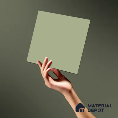 LM 19428 B Light Green Solid Color Matte Finish 8 ft x 4 ft Decorative Laminate - 1 mm | Suitable for Living Room, Kitchen, Office