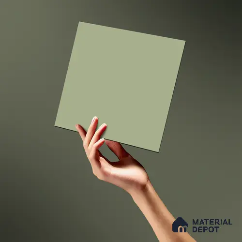 LM 19428 B Light Green Solid Color Matte Finish 8 ft x 4 ft Decorative Laminate - 1 mm | Suitable for Living Room, Kitchen, Office