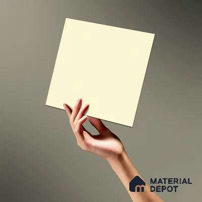 LM 19441 P Frosty White Solid Color Suede Finish 8 ft x 4 ft Decorative Laminate - 1 mm | Suitable for Living Room, Kitchen, Office