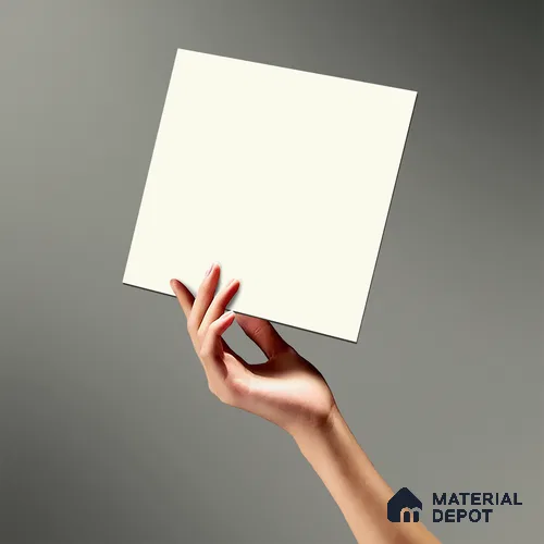 LM 19442 White Solid Color Matte Finish 8 ft x 4 ft Decorative Laminate - 1 mm | Suitable for Living Room, Kitchen, Office