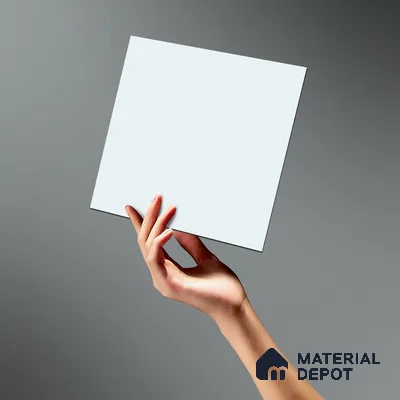 LM 19442 E white Solid Color Suede Finish 8 ft x 4 ft Decorative Laminate - 1 mm | Suitable for Living Room, Kitchen, Office