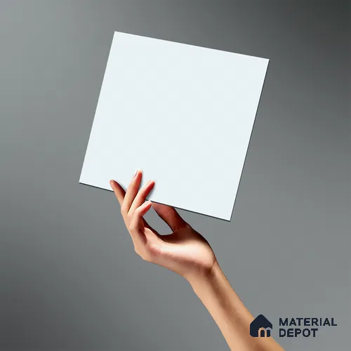 LM 19442 E white Solid Color Suede Finish 8 ft x 4 ft Decorative Laminate - 1 mm | Suitable for Living Room, Kitchen, Office