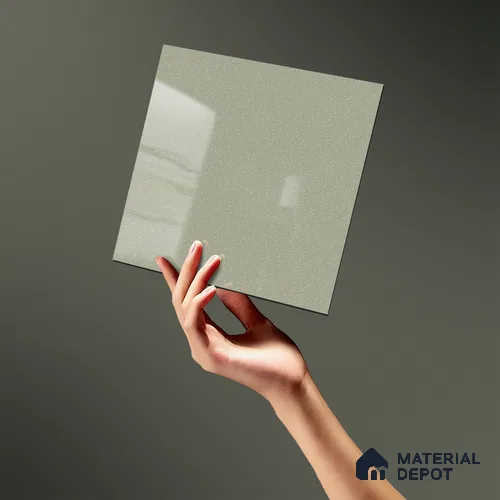 LM 19468 Lead Grey Metallic High Gloss Finish 8 ft x 4 ft Decorative Laminate - 1 mm | Suitable for TV Unit, Wardrobe, Kitchen Cabinets