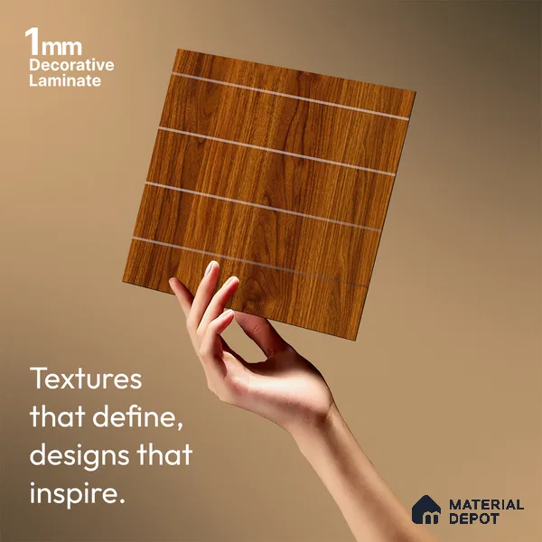 Wooden Look LM 19493 D Wyoming Maple Rainy Ash Texture Finish 8 ft x 4 ft Decorative Laminate - 1 mm | Suitable for TV Unit, Wardrobe, Kitchen Cabinets