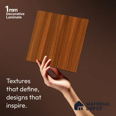 Wooden Look LM 19501 F Artisan Oak Suede Finish 8 ft x 4 ft Decorative Laminate - 1 mm | Suitable for TV Unit, Wardrobe, Kitchen Cabinets