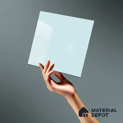 LM 21056 C Pale Aqua Solid Color Glossy Finish 8 ft x 4 ft Decorative Laminate - 1 mm | Suitable for Living Room, Kitchen, Office