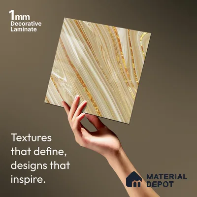LM 21100 Nexion Digital High Gloss Finish 8 ft x 4 ft Decorative Laminate - 1 mm | Suitable for TV Unit, Wardrobe, Kitchen Cabinets