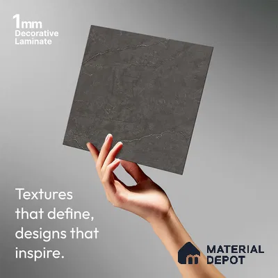 Stone Look LM 21113 B Urban Stone Super Matte Super Matte Finish 8 ft x 4 ft Decorative Laminate - 1 mm | Suitable for TV Unit, Wardrobe, Kitchen Cabinets