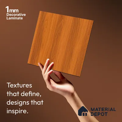 Wooden Look LM 21119 D Classic Timber Majestic Vista Texture Finish 8 ft x 4 ft Decorative Laminate - 1 mm | Suitable for TV Unit, Wardrobe, Kitchen Cabinets