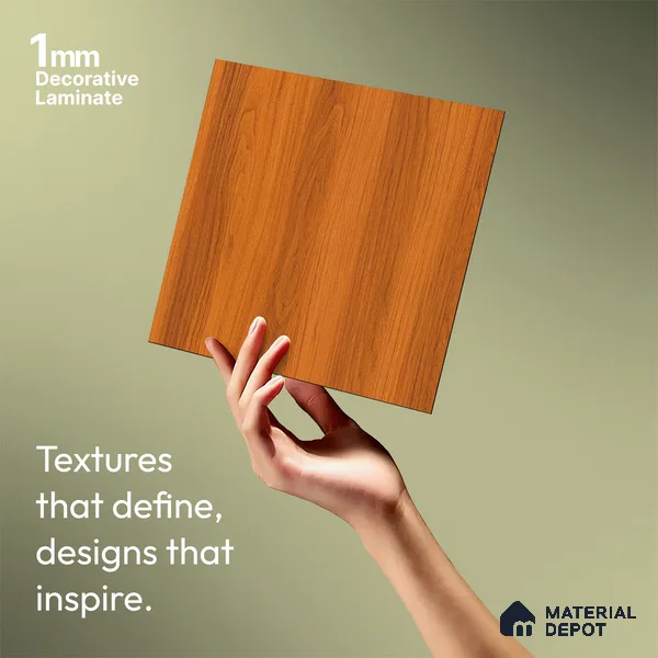 Wooden Look LM 21119 F Classic Timber Antique Ridge Texture Finish 8 ft x 4 ft Decorative Laminate - 1 mm | Suitable for TV Unit, Wardrobe, Kitchen Cabinets