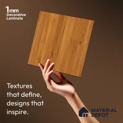 Wooden Look LM 21124 B Valmere Oak Super Matte Super Matte Finish 8 ft x 4 ft Decorative Laminate - 1 mm | Suitable for TV Unit, Wardrobe, Kitchen Cabinets