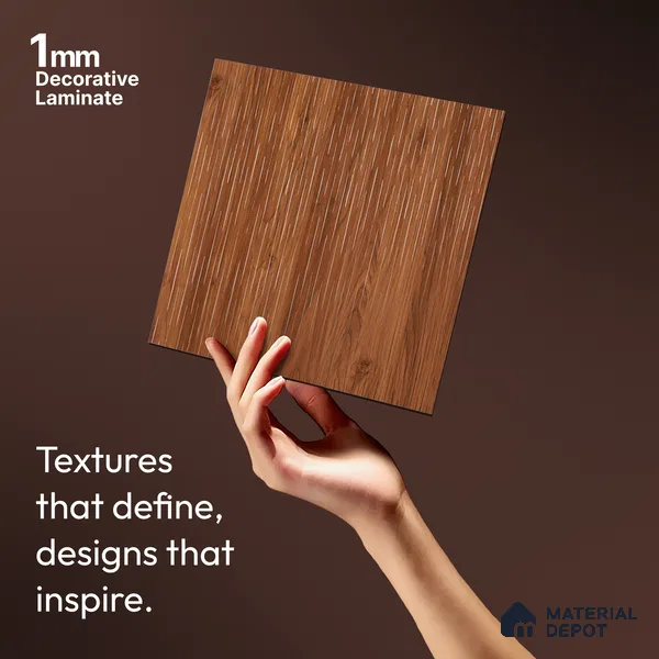 Wooden Look LM 21126 C Terranova Grain Crown Zenith Texture Finish 8 ft x 4 ft Decorative Laminate - 1 mm | Suitable for TV Unit, Wardrobe, Kitchen Cabinets