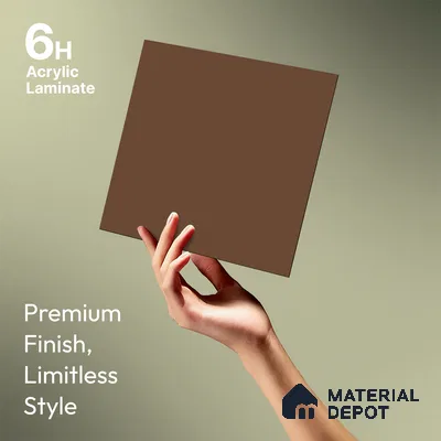 TR 1143 8 ft x 4 ft Zero Matte Finish Acrylic Laminate - 1.5 mm | Suitable for Living Room, Kitchen, Office