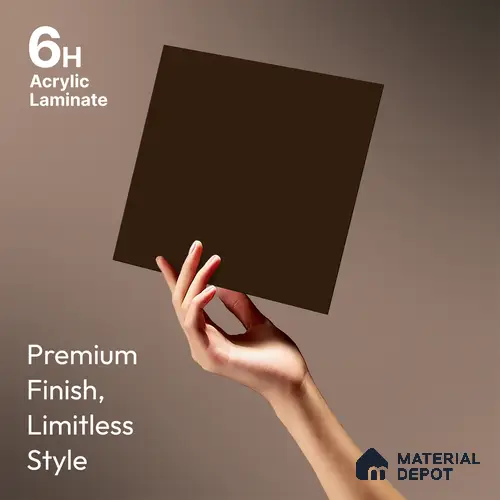 TR 1140 8 ft x 4 ft Zero Matte Finish Acrylic Laminate - 1.5 mm | Suitable for Living Room, Kitchen, Office