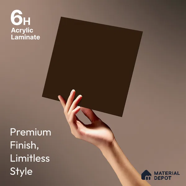 TR 1140 8 ft x 4 ft Zero Matte Finish Acrylic Laminate - 1.5 mm | Suitable for Living Room, Kitchen, Office