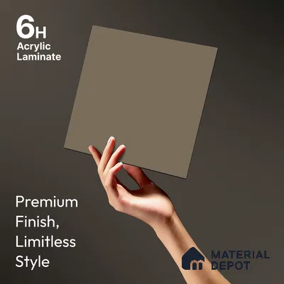 TR 1131 8 ft x 4 ft Zero Matte Finish Acrylic Laminate - 1.5 mm | Suitable for Living Room, Kitchen, Office
