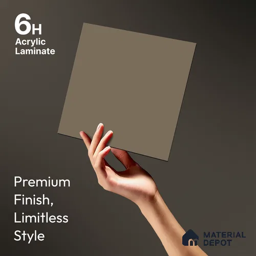 TR 1131 8 ft x 4 ft Zero Matte Finish Acrylic Laminate - 1.5 mm | Suitable for Living Room, Kitchen, Office