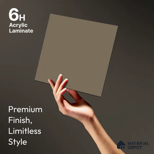 TR 1131 8 ft x 4 ft Zero Matte Finish Acrylic Laminate - 1.5 mm | Suitable for Living Room, Kitchen, Office