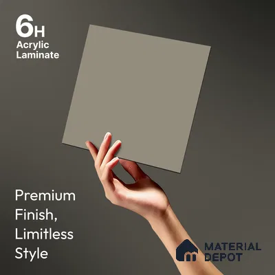 TR 1136 8 ft x 4 ft Zero Matte Finish Acrylic Laminate - 1.5 mm | Suitable for Living Room, Kitchen, Office