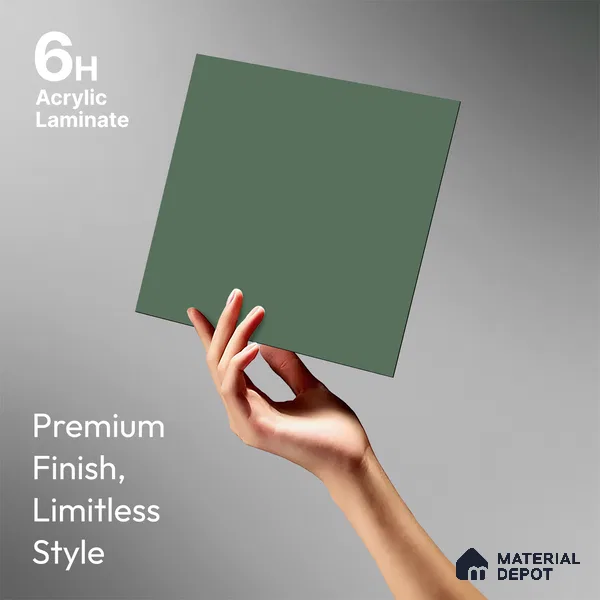 TR 1142 8 ft x 4 ft Zero Matte Finish Acrylic Laminate - 1.5 mm | Suitable for Living Room, Kitchen, Office