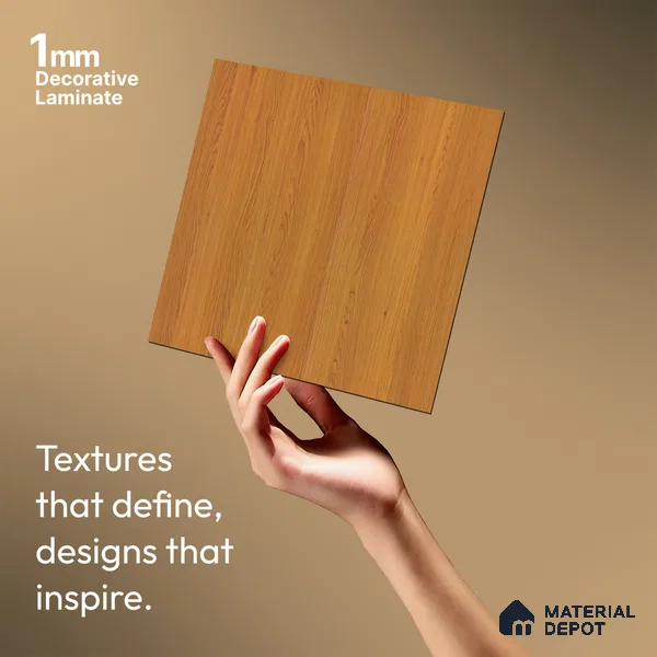 Wooden Look LM 18788 Frappe Cedar 8 ft x 4 ft Texture Finish Decorative Laminate - 1 mm | Suitable for TV Unit, Wardrobe, Kitchen Cabinets
