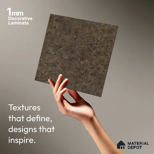 Stone Look LM 18792 Caramel Calacatta 8 ft x 4 ft Texture Finish Decorative Laminate - 1 mm | Suitable for TV Unit, Wardrobe, Kitchen Cabinets