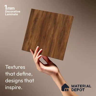 Wooden Look LM 18794 Sunny Dew 8 ft x 4 ft Texture Finish Decorative Laminate - 1 mm | Suitable for TV Unit, Wardrobe, Kitchen Cabinets