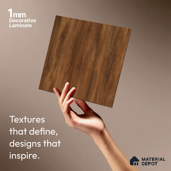 Wooden Look LM 18794 Sunny Dew 8 ft x 4 ft Texture Finish Decorative Laminate - 1 mm | Suitable for TV Unit, Wardrobe, Kitchen Cabinets