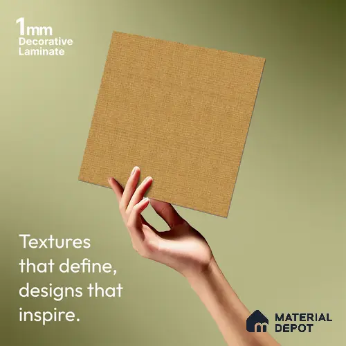 Patterned Look Cane 1 8 ft x 4 ft Texture Finish Decorative Laminate - 1 mm | Suitable for Bedroom, TV Unit, Wardrobe