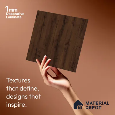 Wooden Look LM 20978 Urban Veneer 8 ft x 4 ft Super Matte Finish Decorative Laminate - 1 mm | Suitable for TV Unit, Wardrobe, Kitchen Cabinets