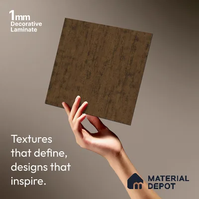 LM 21485 Coffee Oak 8 ft x 4 ft Texture Finish Decorative Laminate - 1 mm | Suitable for TV Unit, Wardrobe, Kitchen Cabinets