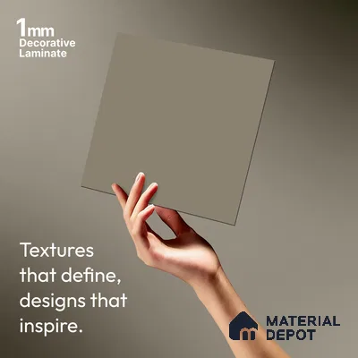 LM 21537 Linen Hex 8ft x 4ft Texture Finish Decorative Laminate - 1 mm | Suitable for TV Unit, Wardrobe, Kitchen Cabinets