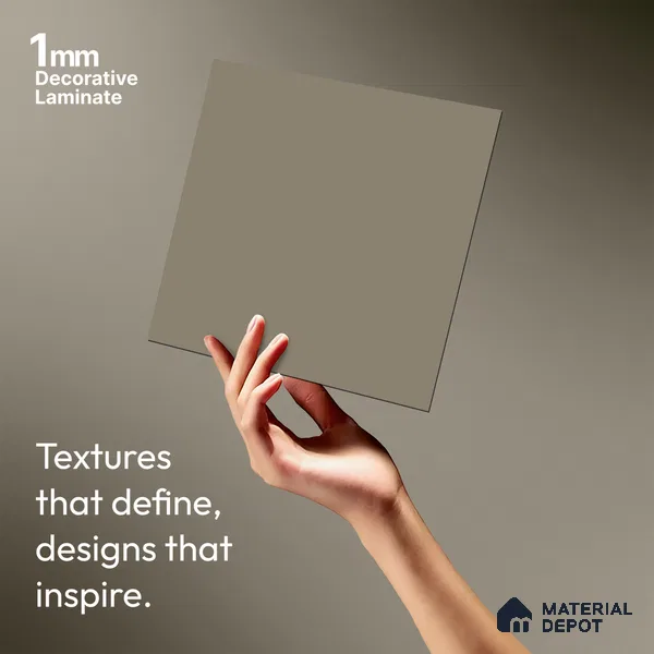 LM 21537 Linen Hex 8ft x 4ft Texture Finish Decorative Laminate - 1 mm | Suitable for TV Unit, Wardrobe, Kitchen Cabinets