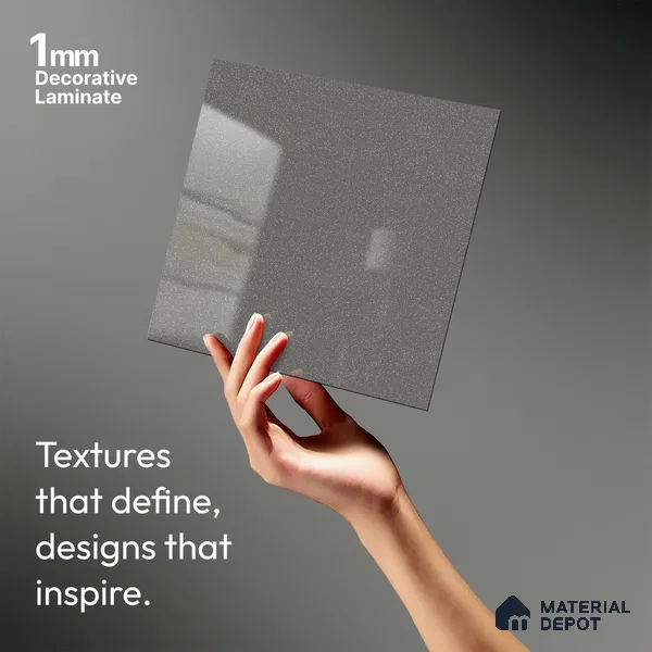 LM 21545 Grey Ade 8ft x 4ft Texture Finish Decorative Laminate - 1 mm | Suitable for TV Unit, Wardrobe, Kitchen Cabinets