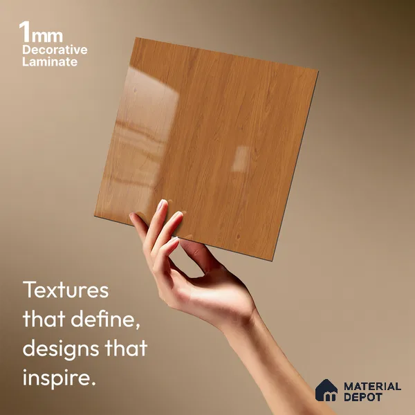 Wooden Look LM 21556 Caramelised Pine 8ft x 4ft Texture Finish Decorative Laminate - 1 mm | Suitable for TV Unit, Wardrobe, Kitchen Cabinets