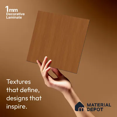 Wooden Look LM 21575 Apricot Birch 8ft x 4ft Texture Finish Decorative Laminate - 1 mm | Suitable for TV Unit, Wardrobe, Kitchen Cabinets