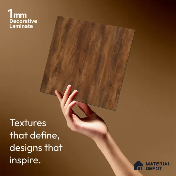 Wooden Look LM 21601 Sunny Yew 8ft x 4ft Suede Finish Decorative Laminate - 1 mm | Suitable for TV Unit, Wardrobe, Kitchen Cabinets