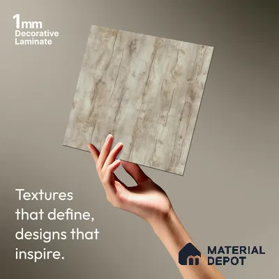 Wooden Look LM 22786 8 ft x 4 ft Texture Finish Decorative Laminate - 1 mm | Suitable for TV Unit, Wardrobe, Kitchen Cabinets